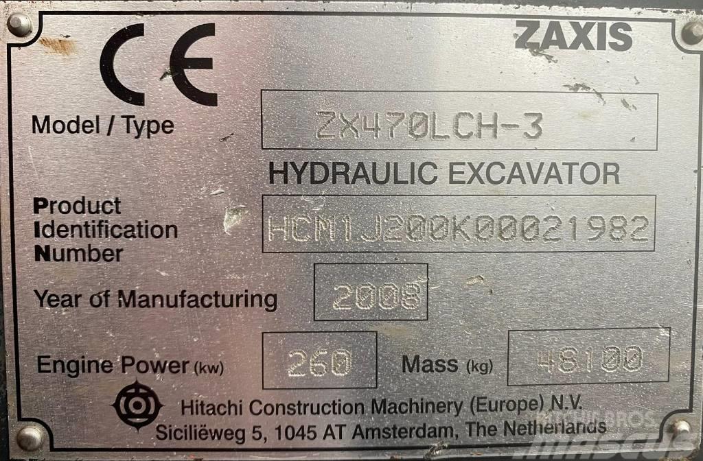 Hitachi ZX 470 LC H-3 Pásové rýpadlá