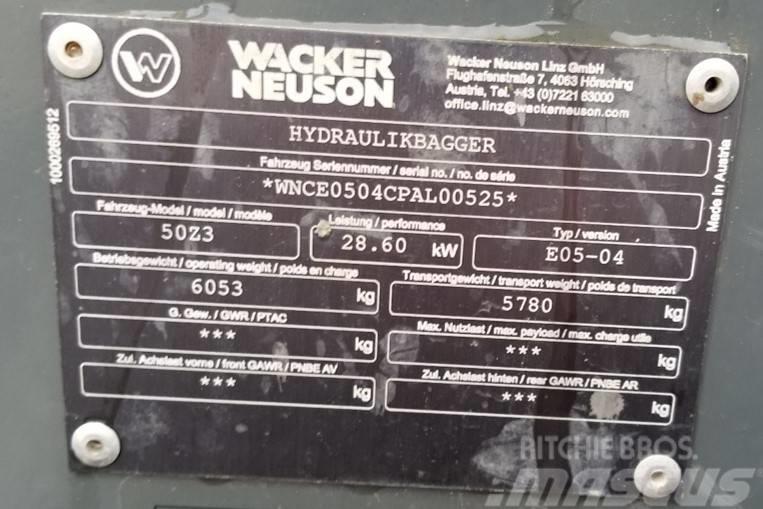 Wacker Neuson 50Z3 Pásové rýpadlá