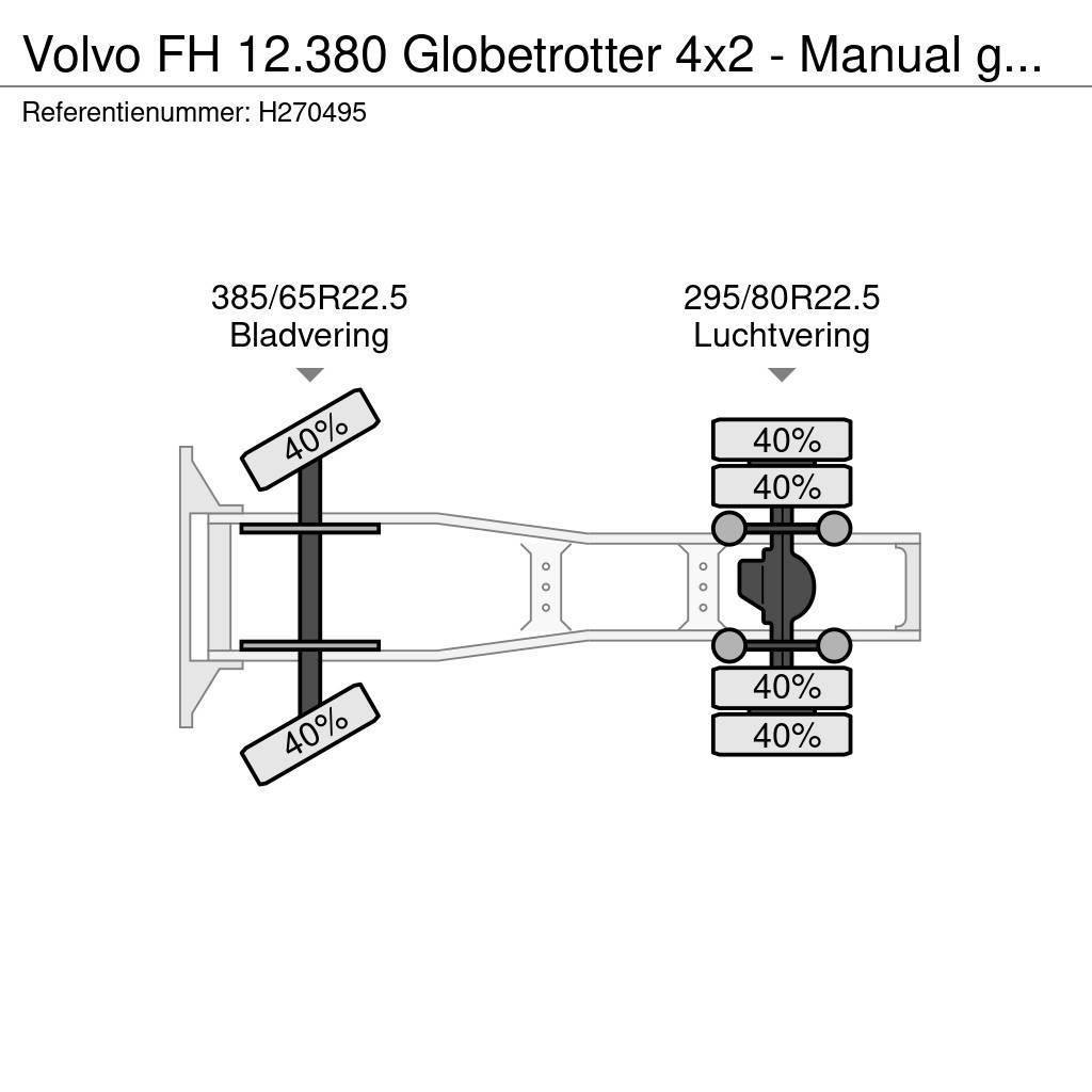 Volvo FH 12.380 Globetrotter 4x2 - Manual gearbox - Cust Ťahače