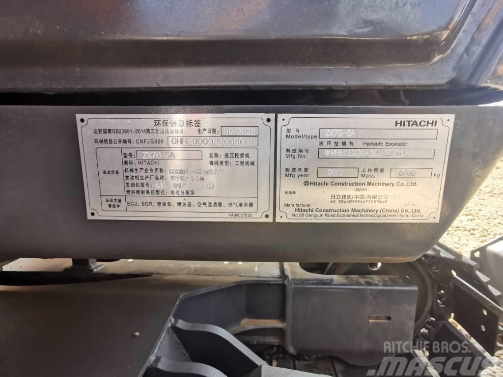 Hitachi ZX 70 Mini rýpadlá < 7t
