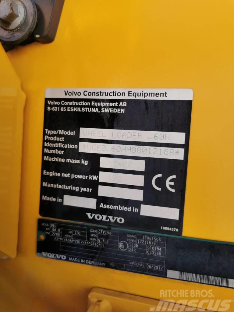 Volvo L60H Kolesové nakladače