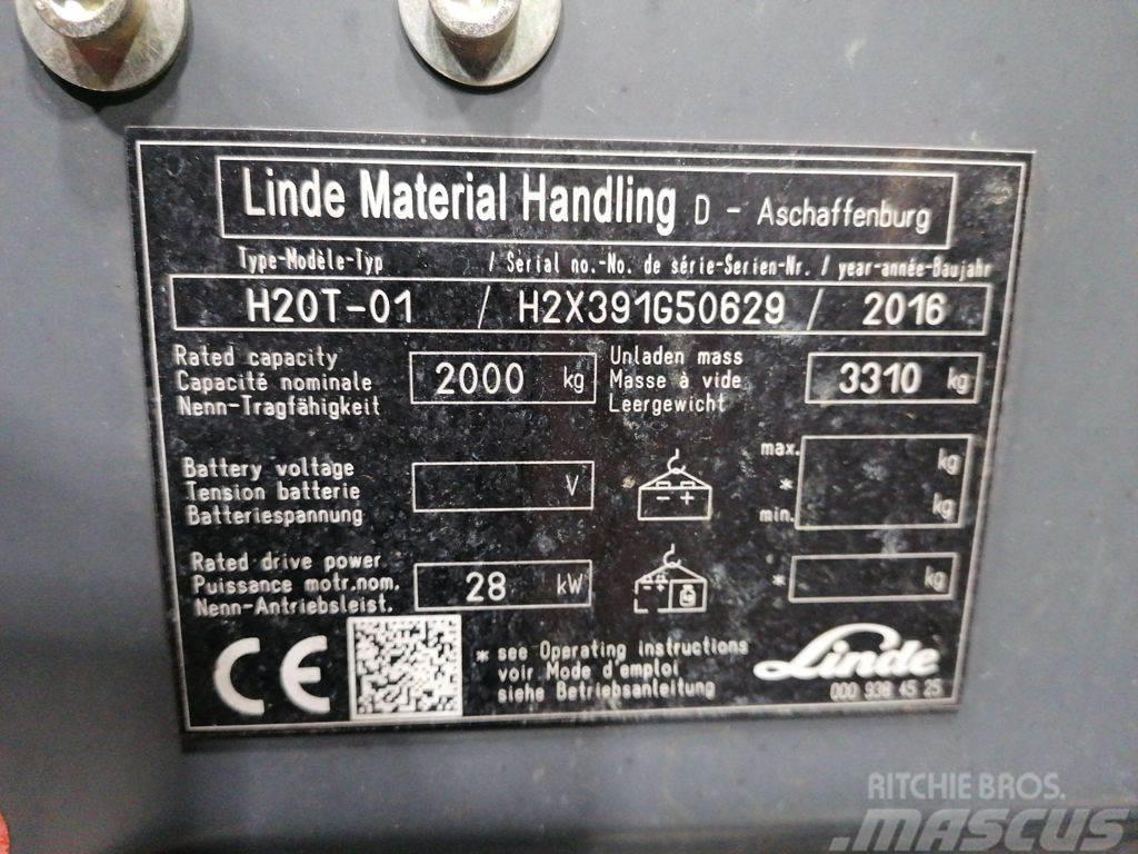 Linde H20T-01 LPG vozíky