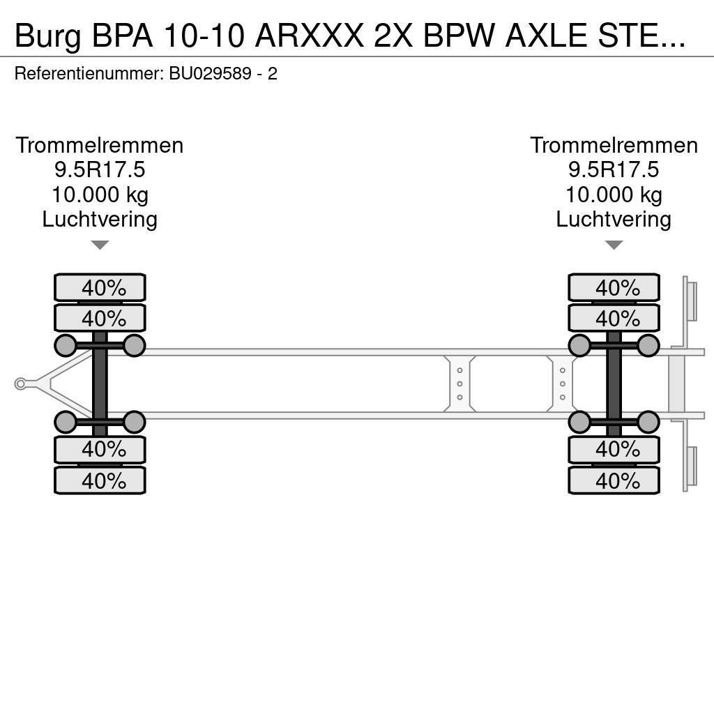Burg BPA 10-10 ARXXX 2X BPW AXLE STEERING Demontovateľné prívesy