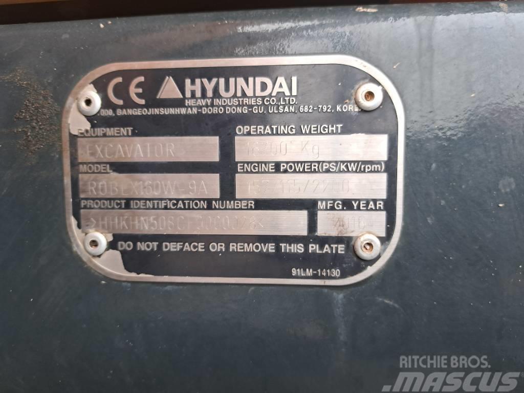 Hyundai R160W-9A Kolesové rýpadlá