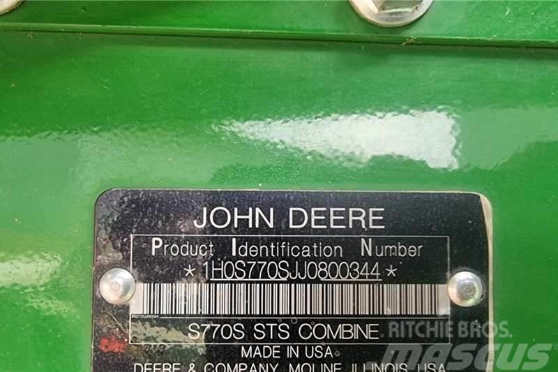 John Deere S770 Ďalšie nákladné vozidlá