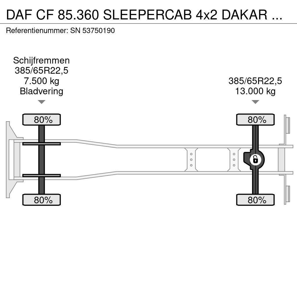 DAF CF 85.360 SLEEPERCAB 4x2 DAKAR EDUCATION TRUCK (ZF Skriňová nadstavba
