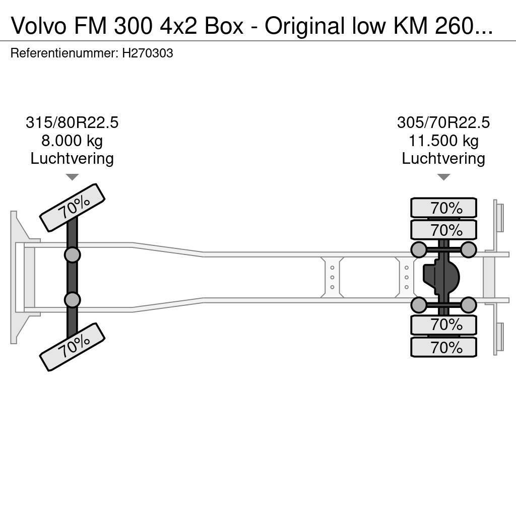 Volvo FM 300 4x2 Box - Original low KM 260Tkm - Loadlift Skriňová nadstavba