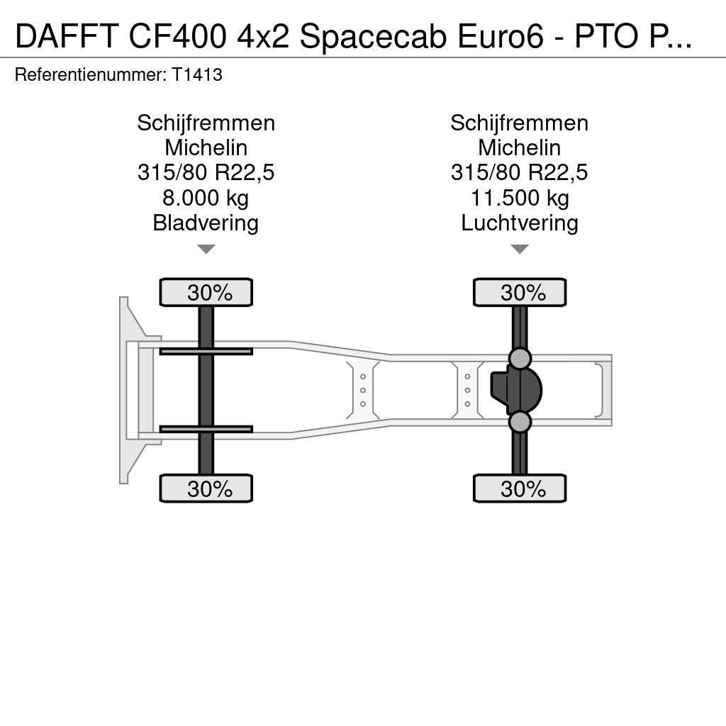 DAF FT CF400 4x2 Spacecab Euro6 - PTO Prep - Large Fue Ťahače