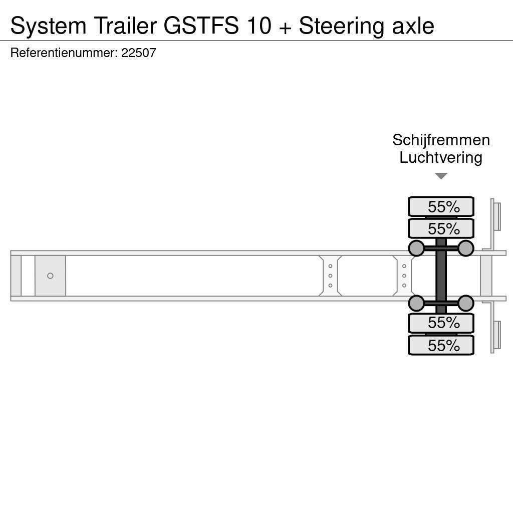  SYSTEM TRAILER GSTFS 10 + Steering axle Skriňové návesy