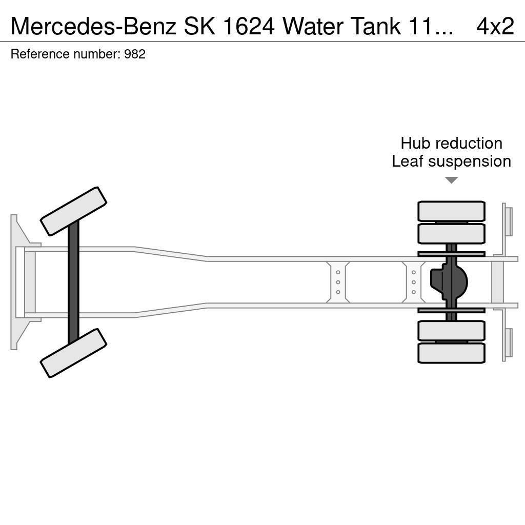 Mercedes-Benz SK 1624 Water Tank 11.000 Liters Spraybar Big Axle Cisternové nákladné vozidlá