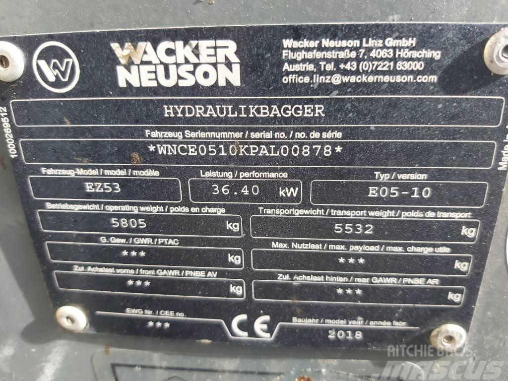 Wacker Neuson EZ 53 Pásové rýpadlá