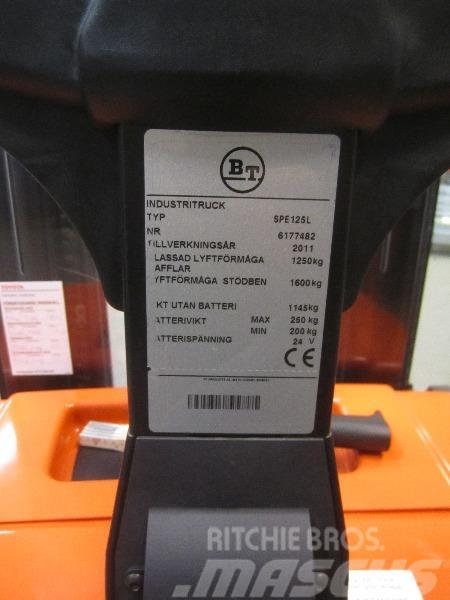 BT SPE125L Lyfthöjd 5.40 Ručne vedené vysokozdvižné vozíky