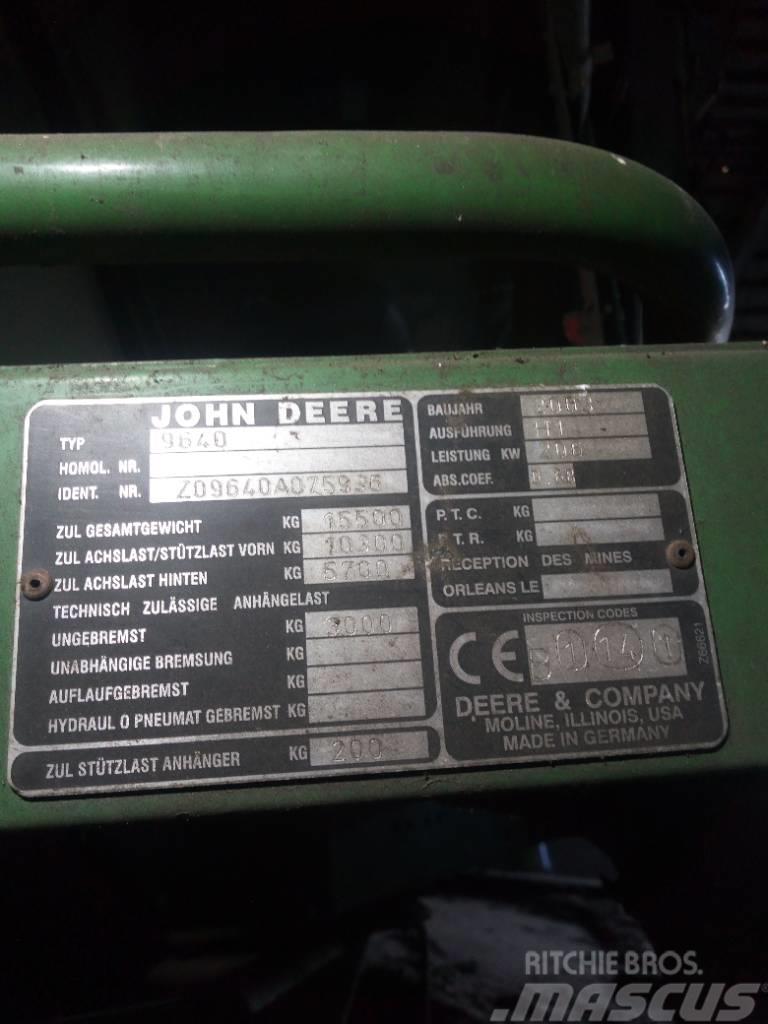 John Deere 9640 WTS Kombinované zberacie stroje