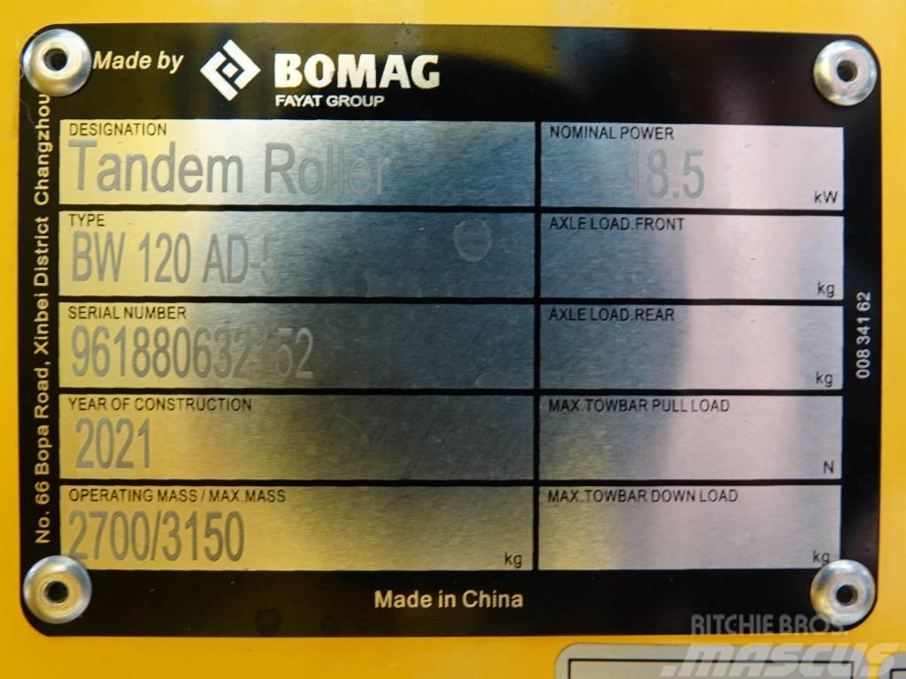 Bomag BW120AD-5 - 200 Hours! Kubota Engine Tandemové valce