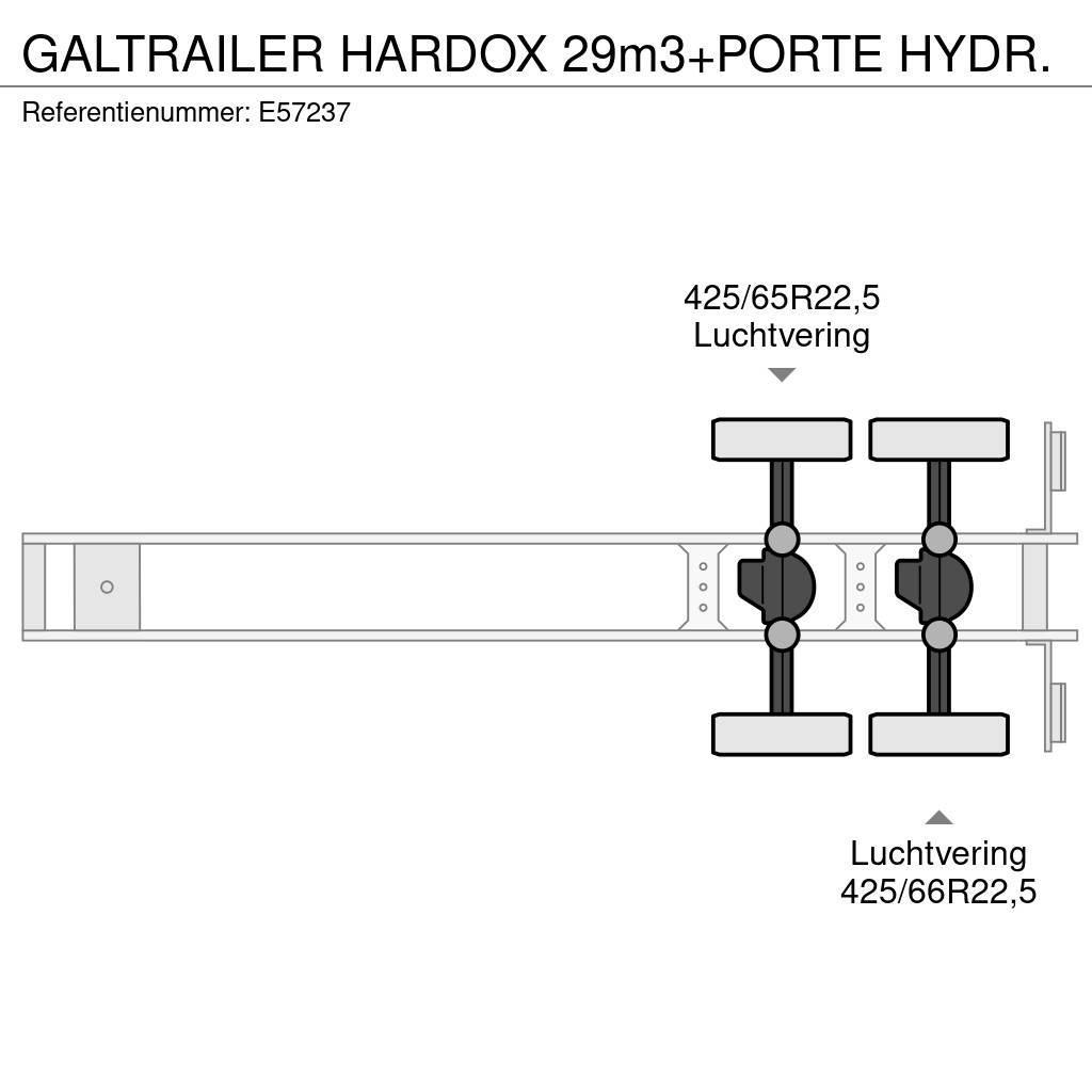  GALTRAILER HARDOX 29m3+PORTE HYDR. Sklápacie návesy