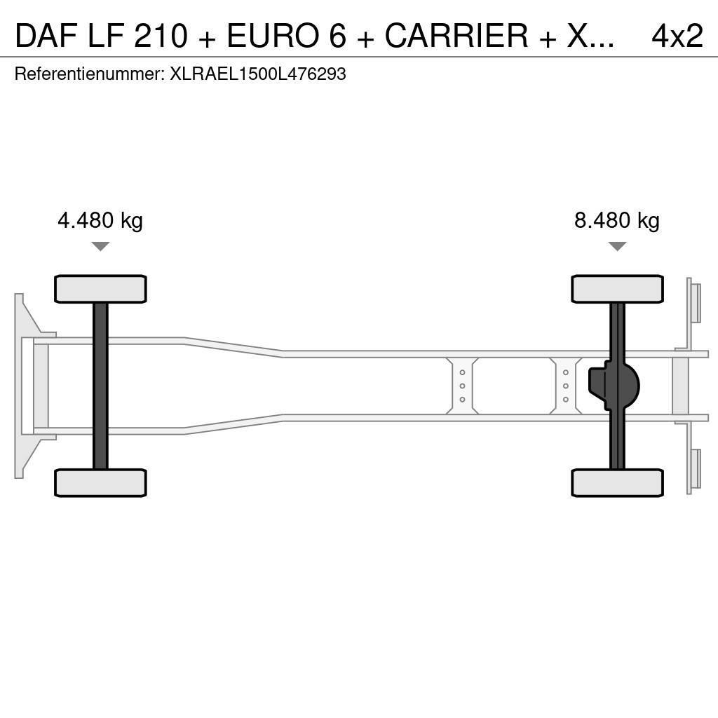 DAF LF 210 + EURO 6 + CARRIER + XARIOS 600 MT + NL apk Chladiarenské nákladné vozidlá