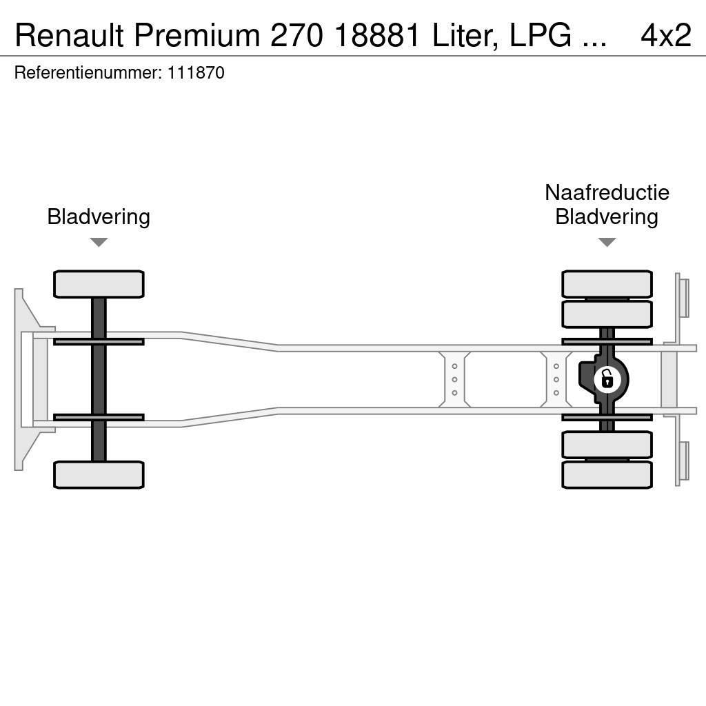Renault Premium 270 18881 Liter, LPG GPL, Gas tank, Steel Cisternové nákladné vozidlá