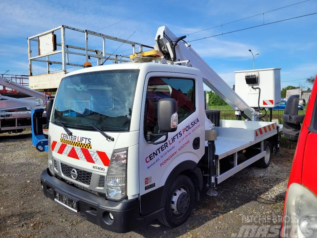 Multitel 160ALU DS -16m Nissan NT400 bucket truck boom lift Autoplošiny