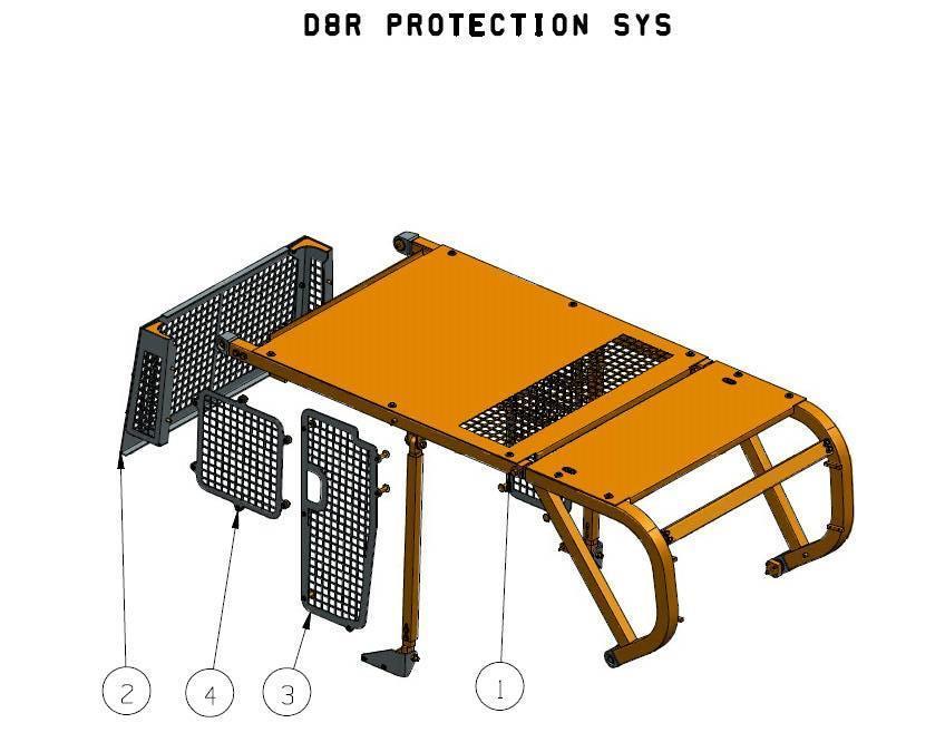 CAT Sweeps and Screens for D8R Ďalšie príslušenstvo traktorov