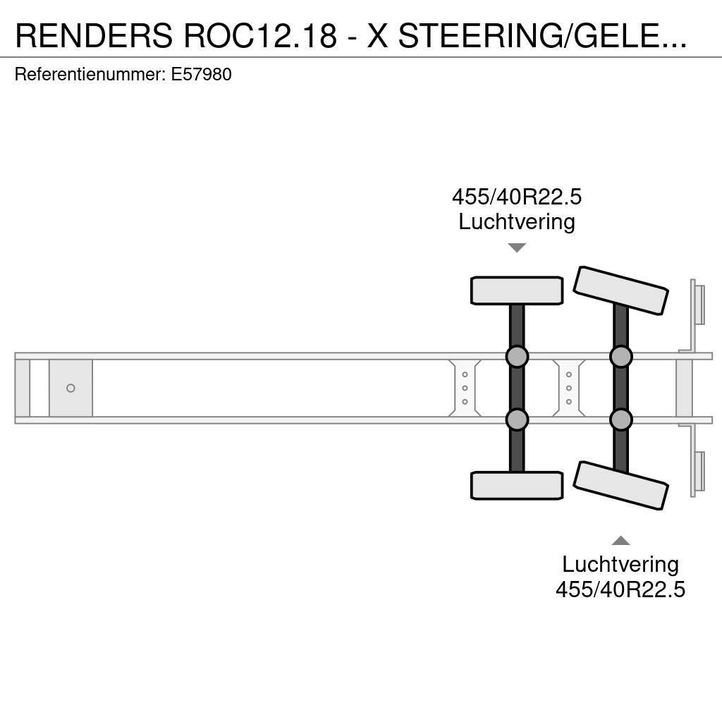 Renders ROC12.18 - X STEERING/GELENKT/GESTUURD Valníkové návesy/Návesy sa sklápacím bočnicami
