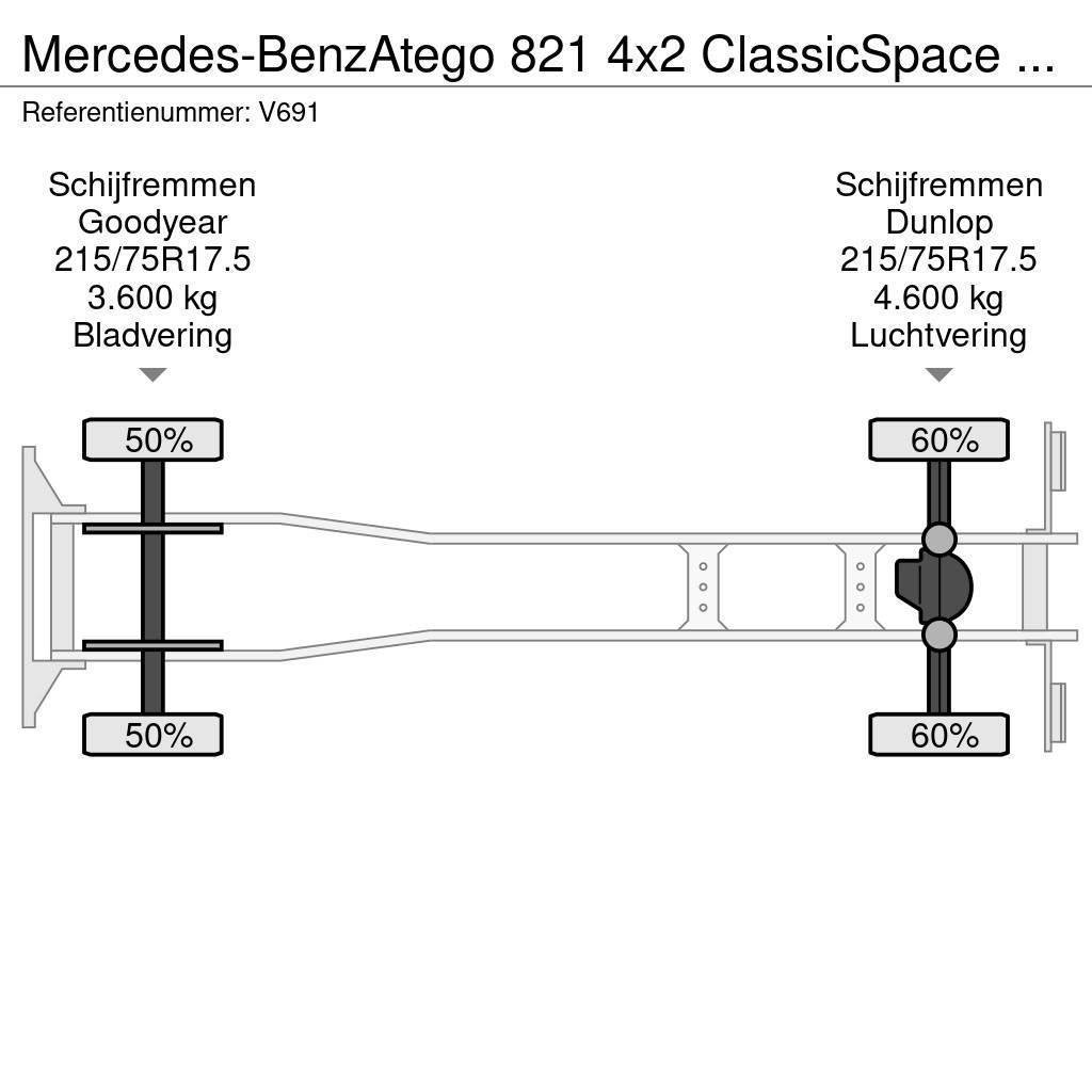 Mercedes-Benz Atego 821 4x2 ClassicSpace Euro6 - GeslotenBak 6.0 Skriňová nadstavba