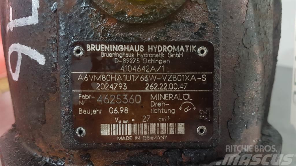Brueninghaus Hydromatik A6VM80HA1U1/63W - Ahlmann AL95 - Drive motor Hydraulika