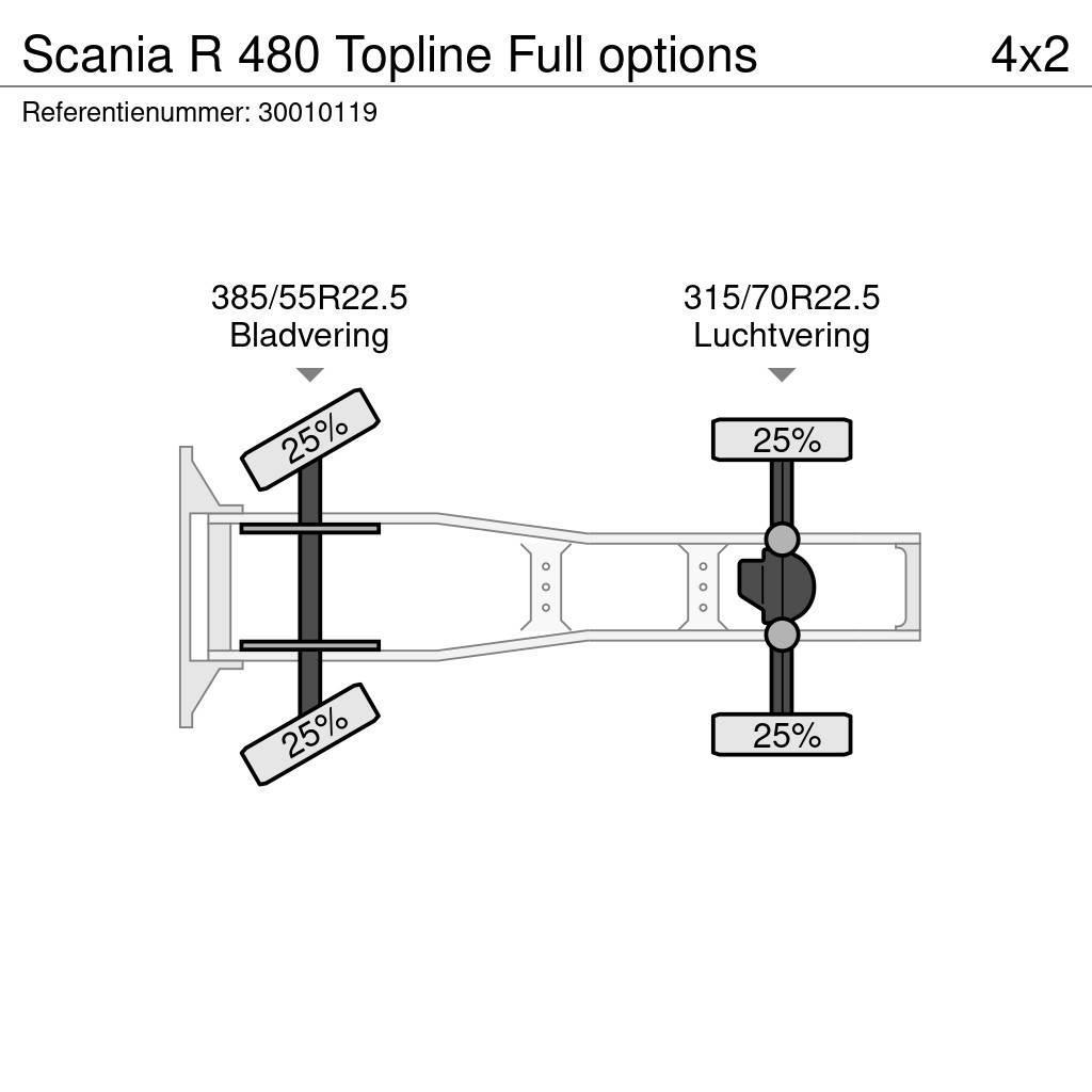 Scania R 480 Topline Full options Ťahače
