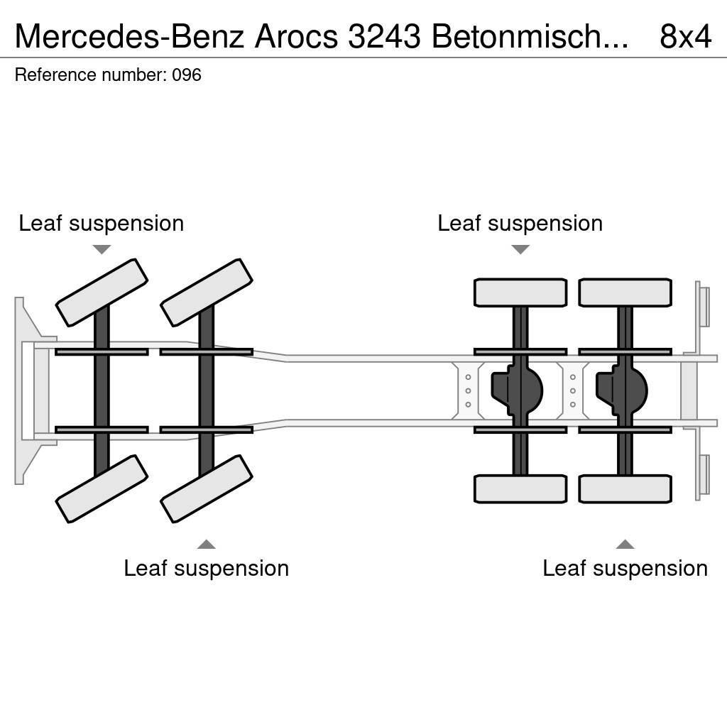 Mercedes-Benz Arocs 3243 Betonmischer 9 m³+Förderband Mit Funk Domiešavače betónu