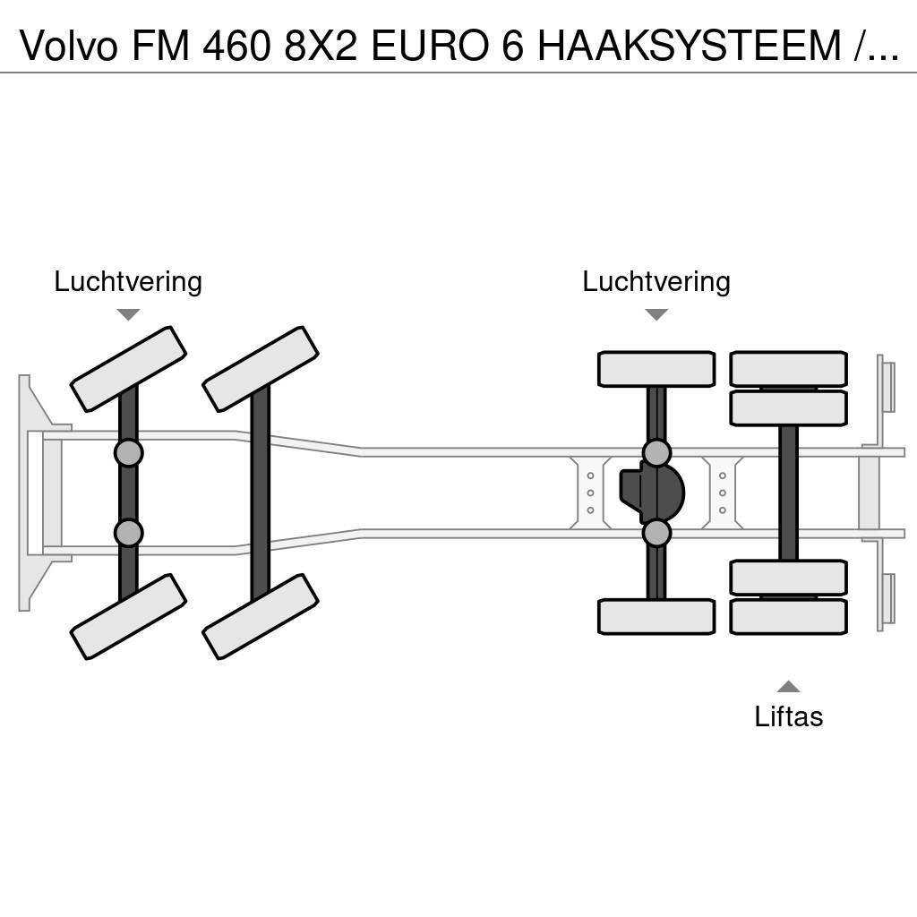 Volvo FM 460 8X2 EURO 6 HAAKSYSTEEM / PERFECT CONDITION Hákový nosič kontajnerov