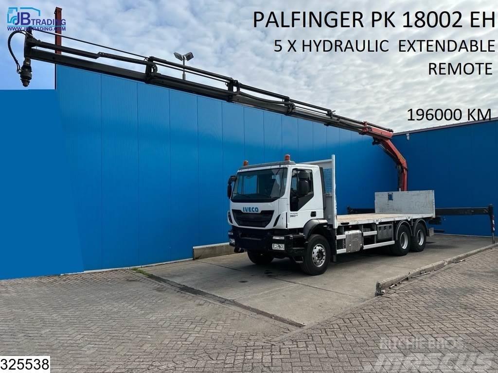 Iveco Trakker 360 6x4, Palfinger, Remote, Steel suspensi Plošinové nákladné automobily/nákladné automobily so sklápacími bočnicami