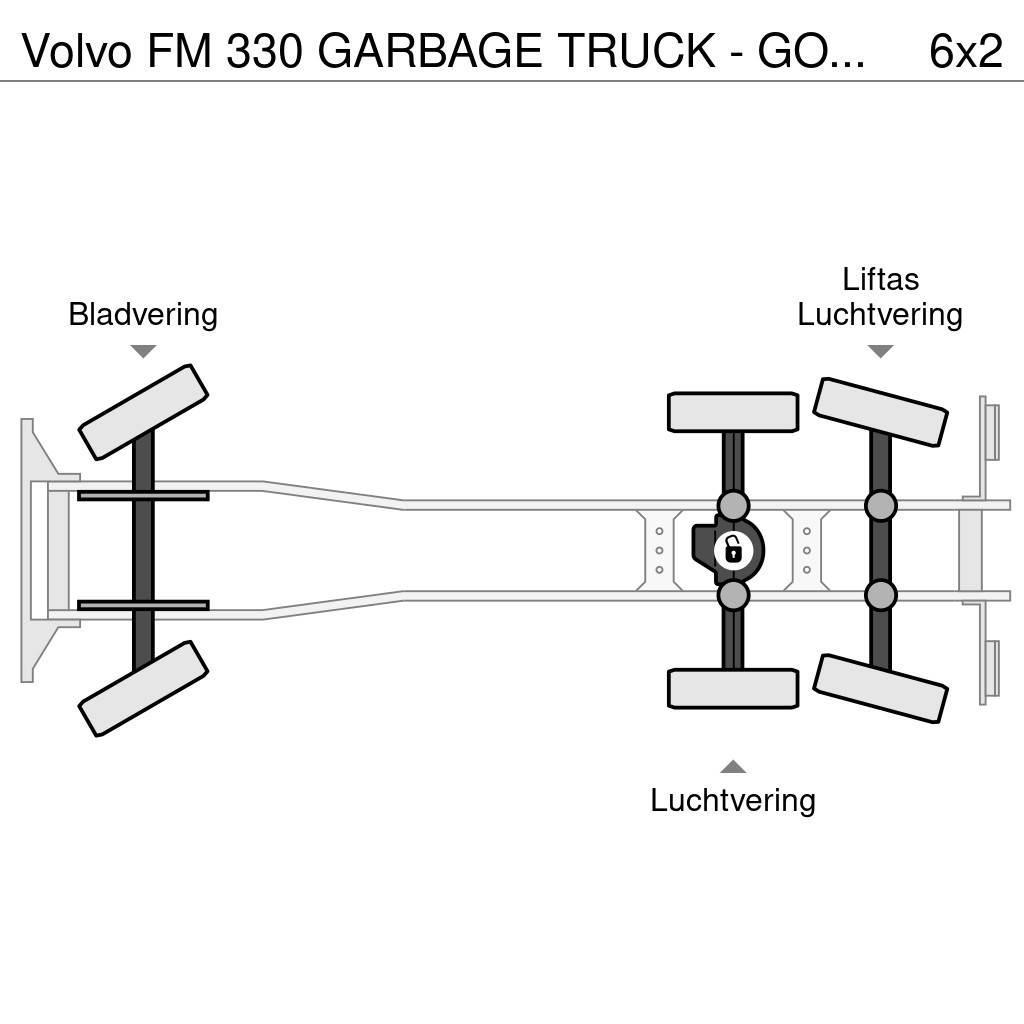 Volvo FM 330 GARBAGE TRUCK - GOOD WORKING CONDITION (!) Smetiarske vozidlá