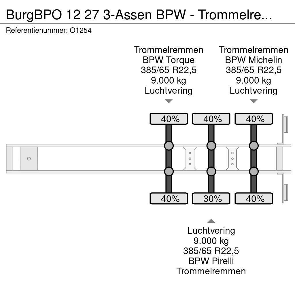 Burg BPO 12 27 3-Assen BPW - Trommelremmen - ADR 20-30F Kontajnerové návesy