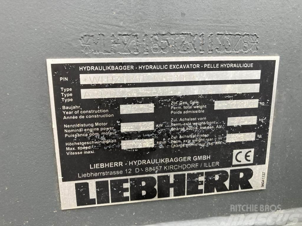 Liebherr A 920 Litronic Kolesové rýpadlá