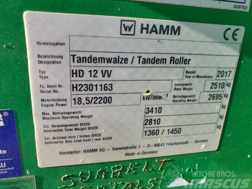 Hamm HD 12 VV Tandemové valce