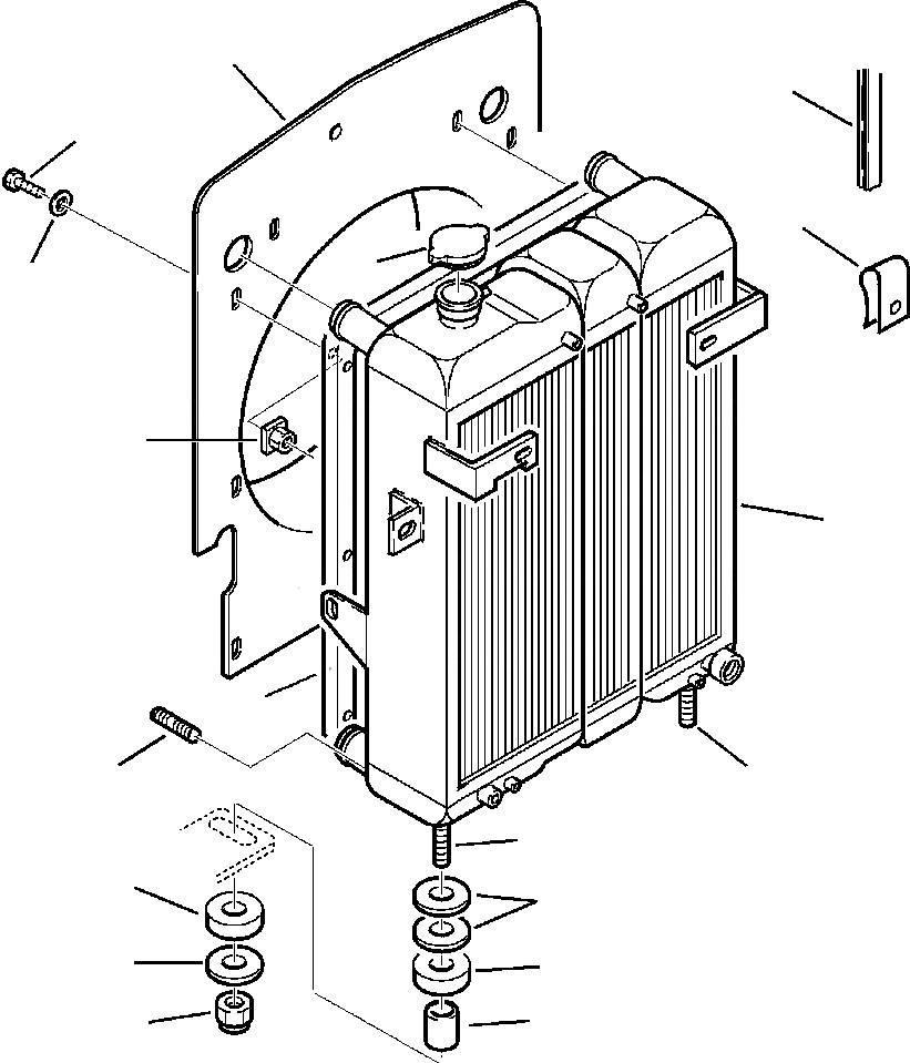 Komatsu - radiator - 312607149 Motory