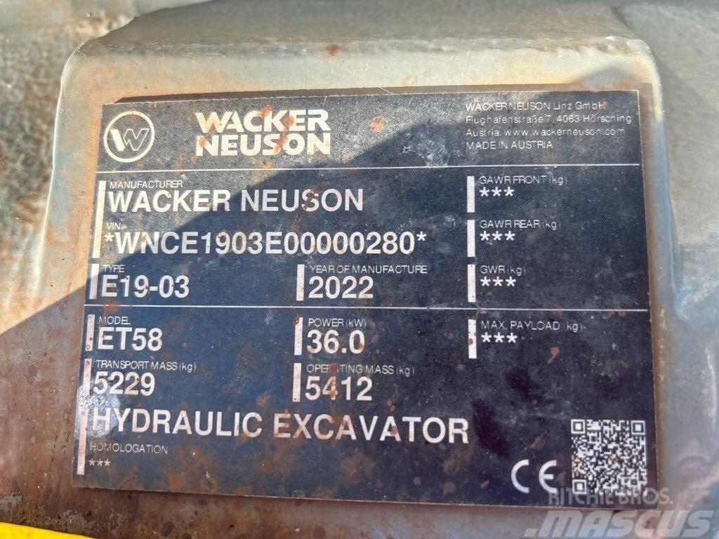 Wacker Neuson ET58 Pásové rýpadlá