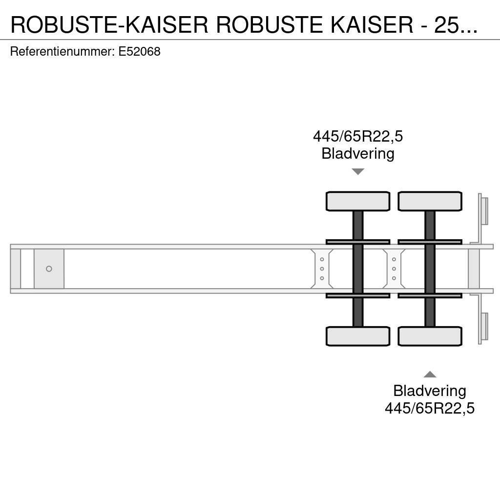  Robuste-Kaiser ROBUSTE KAISER - 25 M3 - 2X STEEL/L Sklápacie návesy