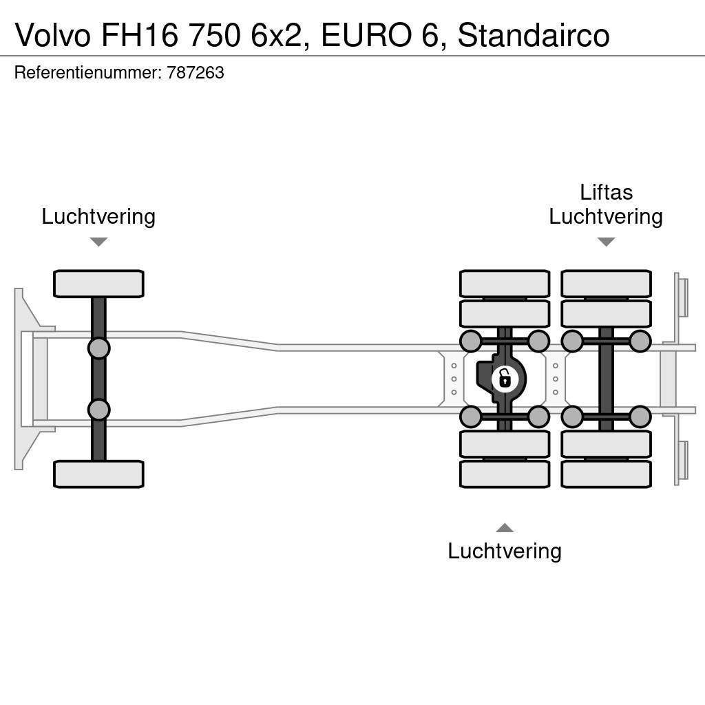 Volvo FH16 750 6x2, EURO 6, Standairco Nákladné vozidlá bez nadstavby