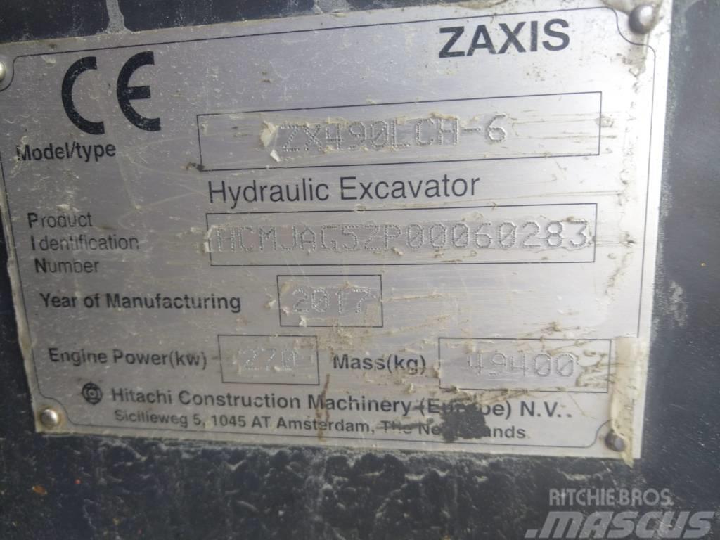 Hitachi ZX 490 LC H-6 Pásové rýpadlá