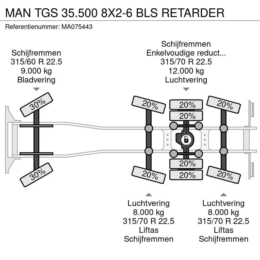 MAN TGS 35.500 8X2-6 BLS RETARDER Nákladné vozidlá bez nadstavby
