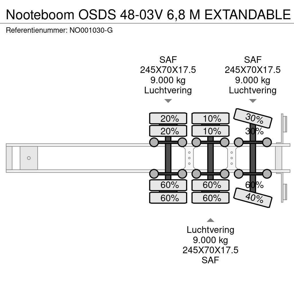 Nooteboom OSDS 48-03V 6,8 M EXTANDABLE Podvalníkové návesy