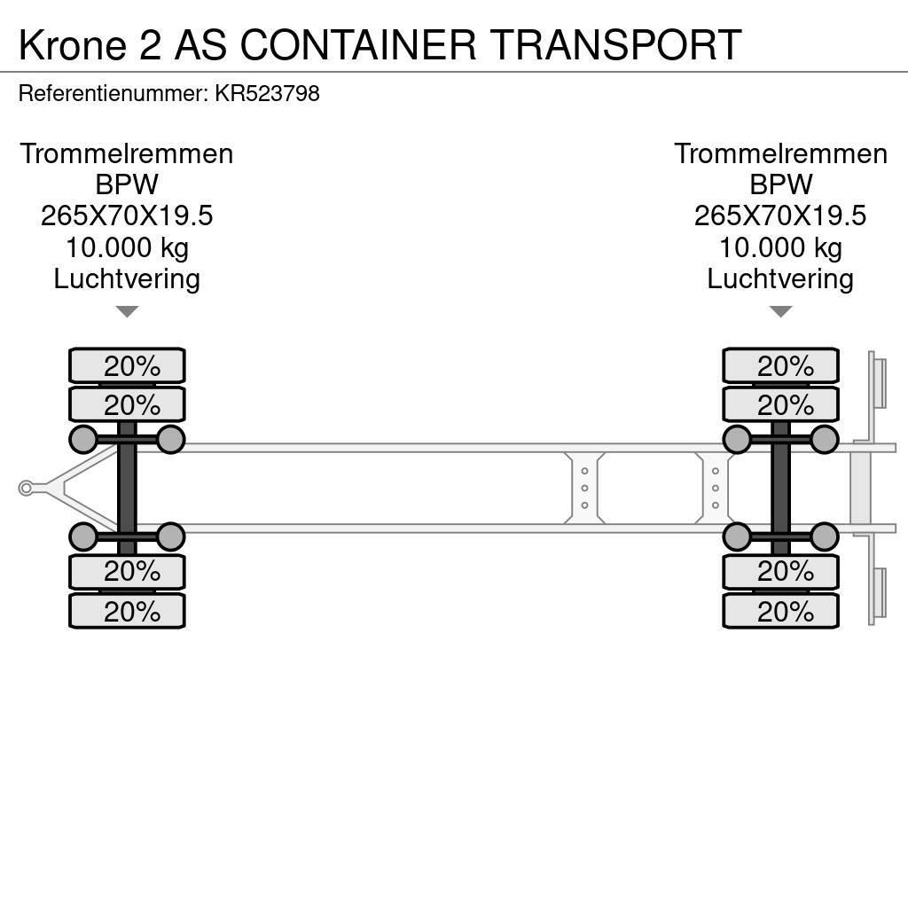 Krone 2 AS CONTAINER TRANSPORT Kontajnerové prívesy