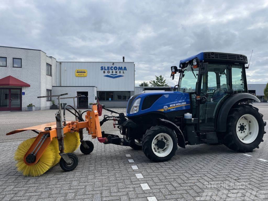 New Holland T4.80N & Sweeper Traktory