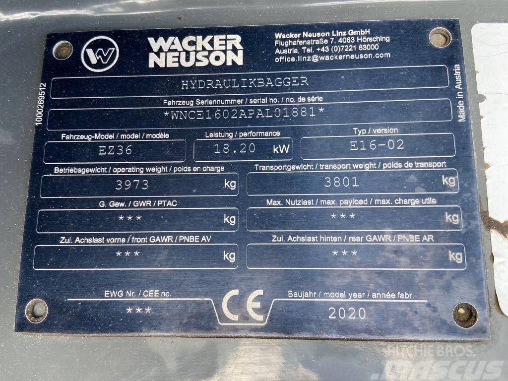 Wacker Neuson EZ36 Pásové rýpadlá