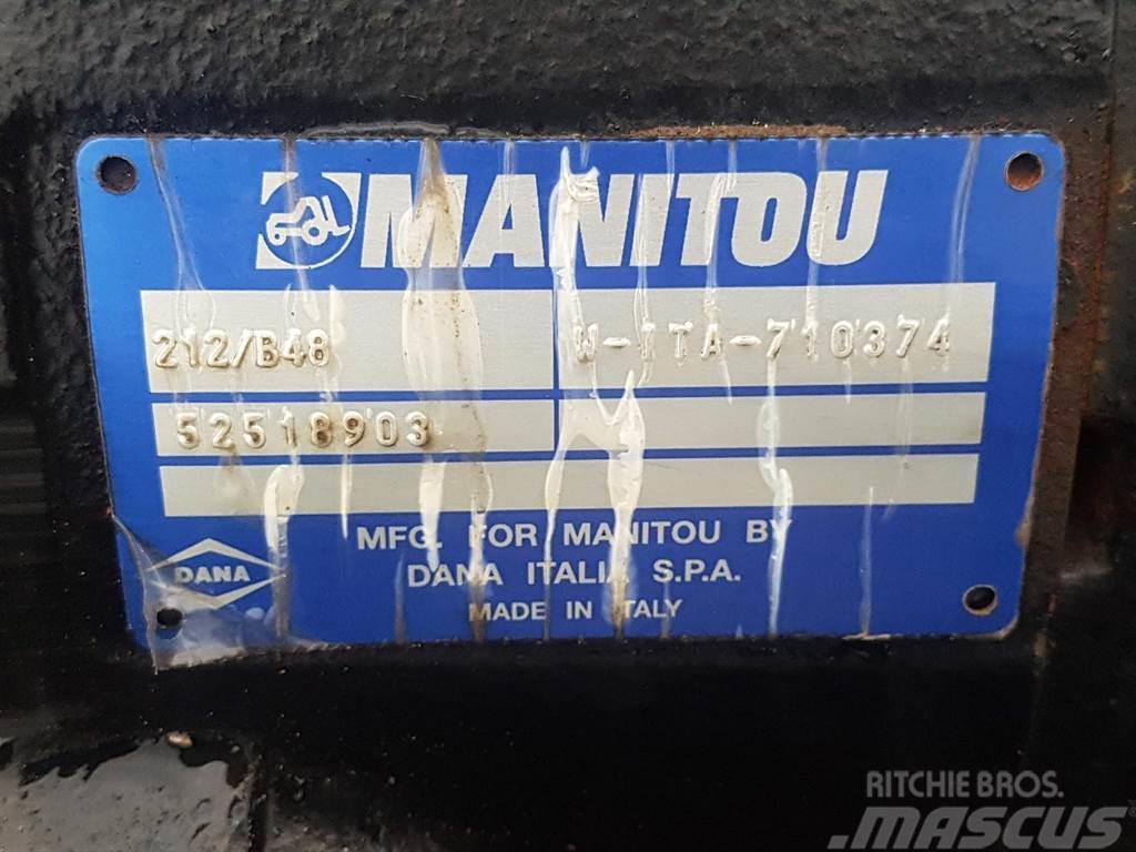 Manitou MT1840-52518903-Spicer Dana 212/B48-Axle/Achse/As Nápravy