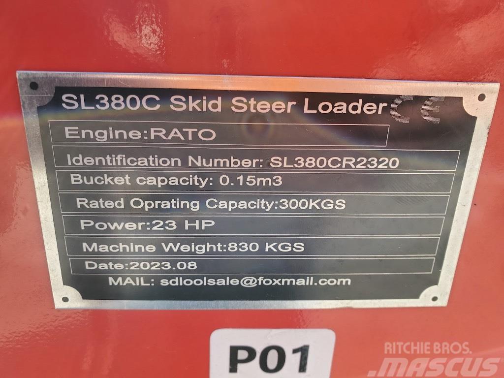  SDLOOL SL380C Šmykom riadené nakladače