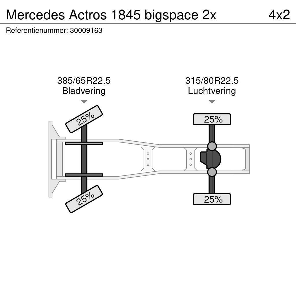 Mercedes-Benz Actros 1845 bigspace 2x Ťahače