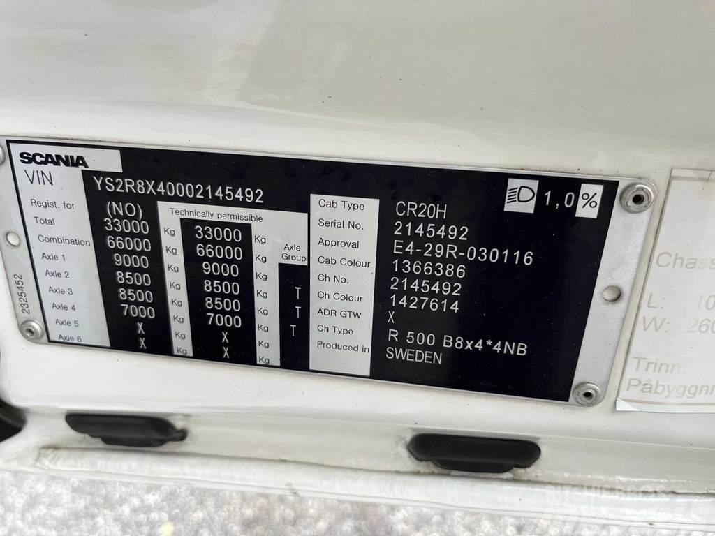 Scania R500 8X4*4 EURO 6 + RETARDER Nákladné vozidlá bez nadstavby
