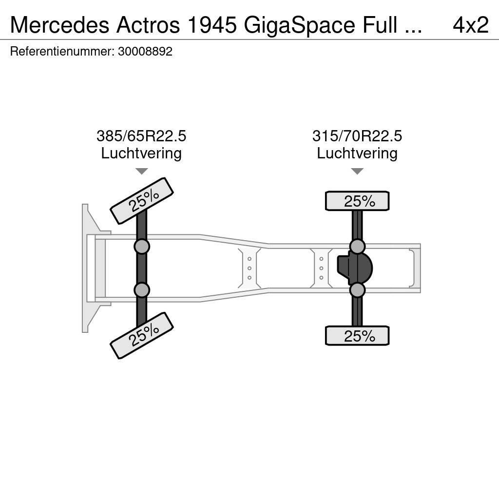 Mercedes-Benz Actros 1945 GigaSpace Full Retarder Ťahače
