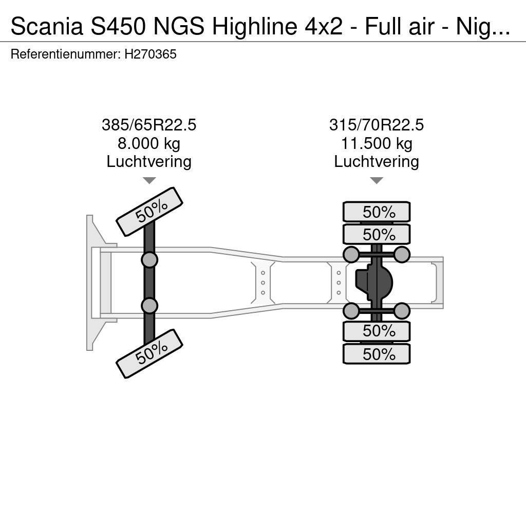 Scania S450 NGS Highline 4x2 - Full air - Night clima - R Ťahače
